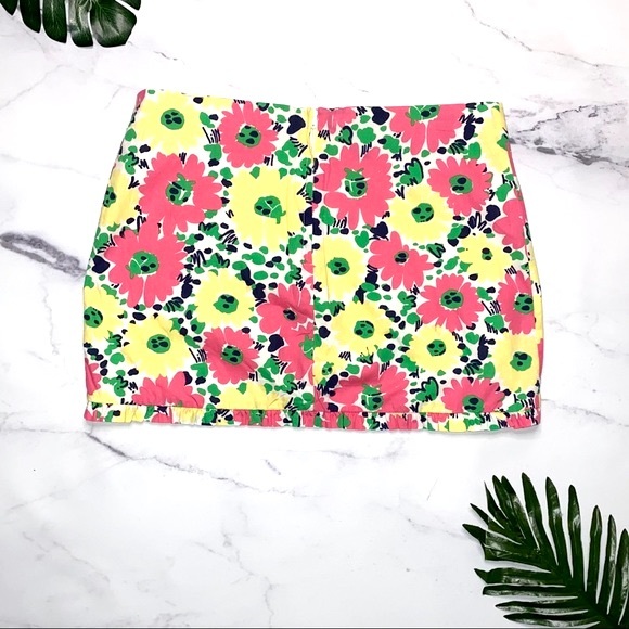 Lilly Pulitzer Callie Ruffle Skirt Doodlebug Daisy Easter Outfit Spring Size 4 - Picture 6 of 11